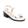 giày sandal nữ đế PU đen siêu nhẹ cao 5cm Hanatabi quai ngang hậu c bigsize (35-42) mã HNSDG5F1004