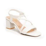 giày sandal nữ cao gót 5cm Hanatabi quai ngang mũi vuông hậu thun đế TA bigsize (35-41) mã HNSDT5F855