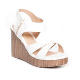 giày sandal nữ đế xuồng PU siêu nhẹ cao 9cm Hanatabi quai chéo khóa kéo (35-39) mã HNSDX9F1027