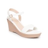 Giày sandal nữ đế xuồng PU siêu nhẹ 7cm Hanatabi quai ngang hậu c (35-39) mã HNSDX7F1138