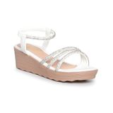 Giày Sandal Nữ Đế PU Siêu Nhẹ Cao 5cm Hanatabi Quai Ngang Hậu Thun (35-40) Mã HNSD5F1173