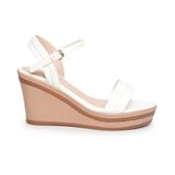 Giày sandal nữ đế xuồng PU siêu nhẹ cao 8cm Hanatabi quai ngang hậu c (35-39) mã HNSDX8F1130