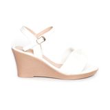 Sandal nữ Hanatabi quai nơ đính đá đế xuồng siêu nhẹ cao 7cm mã HNSDX7F1018 (Size 35 -> 39)