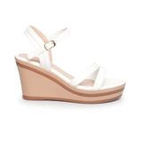 Giày sandal nữ đế xuồng PU siêu nhẹ cao 8cm Hanatabi quai chéo hậu c (35-39) mã HNSDX8F1129