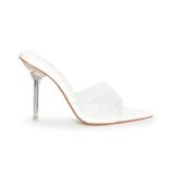 Dép nữ cao gót 9cm Hanatabi quai ngang mica (35-39) mã HNSDG9F1164