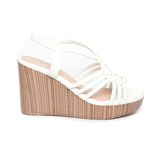 giày sandal nữ đế xuồng PU siêu nhẹ cao 9cm Hanatabi quai đan hậu thun (35-39) mã HNSDX9F1113