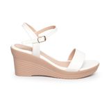 giày sandal nữ đế xuồng PU siêu nhẹ cao 7cm Hanatabi quai ngang hậu c (35-39) mã HNSDX7F1052