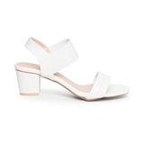 giày sandal nữ cao gót Hanatabi quai ngang mũi vuông hậu thun đế TA bigsize (35-41) mã HNSDG5F1068