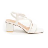 giày sandal nữ cao gót 5cm Hanatabi quai ngang mũi vuông hậu thun đế TA bigsize (35-41) mã HNSDT5F855