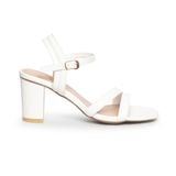 Giày sandal nữ cao gót 7cm Hanatabi quai chéo mũi vuông hậu c đế TA bigsize (35-41) mã HNSDG7F1126