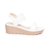 giày sandal nữ đế PU siêu nhẹ cao 5cm Hanatabi quai ngang hậu thun (35-40) mã HNSD5F1143