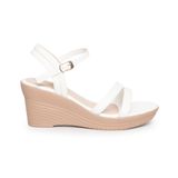 Giày sandal nữ đế xuồng PU siêu nhẹ 7cm Hanatabi quai chéo hậu c (35-39) mã HNSDX7F1136