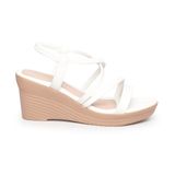 giày sandal nữ đế xuồng PU siêu nhẹ cao 7cm Hanatabi quai chéo hậu thun (35-39) mã HNSDX7F1053