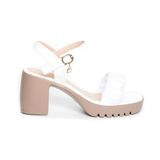 Sandal nữ Hanatabi quai lưới bèo nhún đế Pu siêu nhẹ cao 7cm hậu c mã HNSDG7F1005 (Size 35 -> 39)