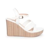 giày sandal nữ đế xuồng PU siêu nhẹ cao 9cm Hanatabi quai chéo hậu c (35-39) mã HNSDX9F988