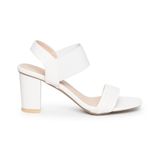 giày sandal nữ gót cao 7cm Hanatabi quai ngang mũi vuông hậu thun đế TA bigsize (35-41) mã HNSD7F1153