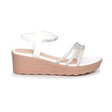 Giày Sandal Nữ Đế PU Siêu Nhẹ Cao 5cm Hanatabi Quai Ngang Hậu Thun (35-40) Mã HNSD5F1173