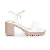 giày sandal nữ đế Pu siêu nhẹ cao 7cm Hanatabi quai bèo nhún hậu c (35-39) mã HNSDG7F989