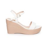 Giày Sandal Nữ Đế Xuồng PU Siêu Nhẹ Cao 9cm Hanatabi Quai Ngang Hậu C (35-39) Mã HNSDX9F956