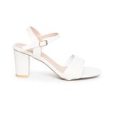 giày sandal nữ cao gót 7cm Hanatabi quai 2 xếp mũi vuông hậu c đế TA bigsize (35-41) mã HNSDG7F936