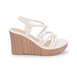 Sandal nữ Hanatabi dây chéo đế pu vân gỗ siêu nhẹ cao 9cm mã HNSDX9F834 (Size 35 ->39)