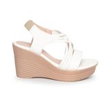 giày sandal nữ đế xuồng PU siêu nhẹ cao 9cm Hanatabi quai đan hậu thun (35-39) mã HNSDX8F1069