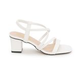 giày sandal nữ cao gót 5cm Hanatabi quai chéo mũi vuông hậu c đế TA bigsize (35-41) mã HNSDT5F856