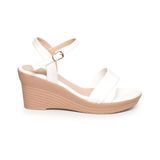 giày sandal nữ đế xuồng PU siêu nhẹ cao 7cm Hanatabi quai xếp hậu c (35-39) mã HNSDX7F1054