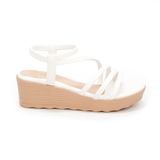 giày sandal nữ đế xuồng PU siêu nhẹ cao 5cm Hanatabi quai ngang hậu thun (35-40) mã HNSD5F939