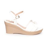 giày sandal nữ đế xuồng PU siêu nhẹ cao 7cm Hanatabi quai bông hậu c (35-39) mã HNSDX7F1018