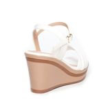 Giày sandal nữ đế xuồng PU siêu nhẹ cao 8cm Hanatabi quai 2 xếp hậu c (35-39) mã HNSDX8F1119
