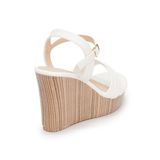 giày sandal nữ đế xuồng PU siêu nhẹ cao 9cm Hanatabi quai 2 xếp hậu c (35-39) mã HNSDX9F845