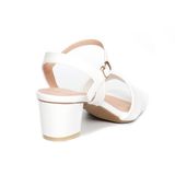 Giày sandal nữ cao gót 5cm Hanatabi quai 1 xếp mũi vuông hậu C đế TA bigsize (35-41) mã HNSDG5F862