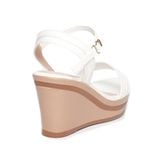 Giày sandal nữ đế xuồng PU siêu nhẹ cao 8cm Hanatabi quai ngang hậu c (35-39) mã HNSDX8F1130