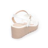giày sandal nữ đế PU siêu nhẹ cao 5cm Hanatabi quai 2 xếp hậu c (35-40) mã HNSD5F968