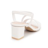 Giày Sandal Nữ Cao Gót 5cm Hanatabi Quai Ngang Mũi Vuông Hậu Thun Đế TA Bigsize (35-41) mã HNSDT5F775