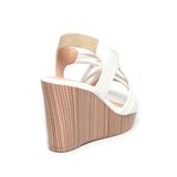 giày sandal nữ đế xuồng PU siêu nhẹ cao 9cm Hanatabi quai đan hậu thun (35-39) mã HNSDX9F1070