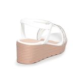 Giày Sandal Nữ Đế PU Siêu Nhẹ Cao 5cm Hanatabi Quai Ngang Hậu Thun (35-40) Mã HNSD5F1172