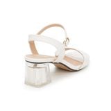 giày sandal nữ cao gót mika 5cm Hanatabi quai ngang mũi vuông đế TA bigsize (35-41) mã HNSDG869