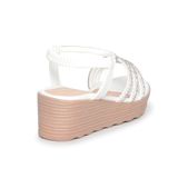 Giày Sandal Nữ Đế PU Siêu Nhẹ Cao 5cm Hanatabi Quai Ngang Hậu Thun (35-40) Mã HNSD5F1173