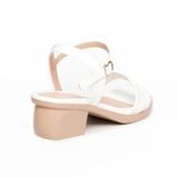 Giày sandal nữ đế PU kem siêu nhẹ cao 5cm Hanatabi quai ngang 1 xếp hậu c bigsize (35-42) mã HNSDG5F1139