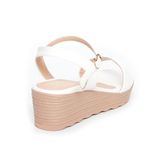 giày sandal nữ đế PU siêu nhẹ cao 5cm Hanatabi quai ngang hậu c (35-40) mã HNSD5F970