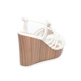 giày sandal nữ đế xuồng PU siêu nhẹ cao 9cm Hanatabi quai đan hậu thun (35-39) mã HNSDX9F1113
