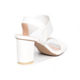 giày sandal nữ gót cao 7cm Hanatabi quai ngang mũi vuông hậu thun đế TA bigsize (35-41) mã HNSD7F1153