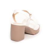 Giày Sandal Nữ Đế PU Siêu Nhẹ Cao 7cm Hanatabi Quai Xếp Hậu C (35-39) Mã HNSDG7F966