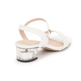 giày sandal nữ cao gót mika 3cm Hanatabi quai ngang mũi vuông đế TA bigsize (35-41) mã HNSDG3F919