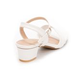 giày sandal nữ cao gót 3cm Hanatabi quai 2 xếp mũi vuông hậu c đế TA bigsize (35-41) mã HNSDG3F935