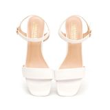 giày sandal nữ cao gót 3cm Hanatabi quai ngang mũi vuông hậu c đế TA bigsize (35-41) mã HNSDG3F875