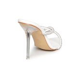 Dép nữ cao gót 9cm Hanatabi quai chéo đính đá (35-39) mã HNSDG9F1160