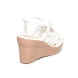 Giày sandal nữ đế xuồng pu siêu nhẹ cao 7cm Hanatabi quai đan hậu thun (35-39) mã HNSDX7F1114